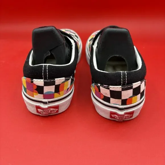 VANS "Flower Power" Floral Checkerboard Skate Shoes Sneakers Unisex Size M5/F6.5 - Picture 3 of 8